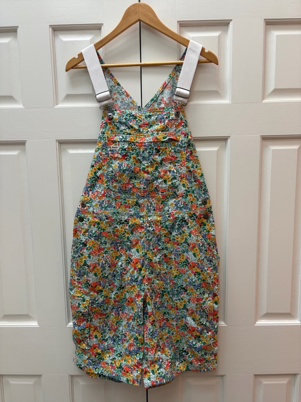 RARE Duluth Trading Co Floral Bib Overalls Womens M Cottagecore